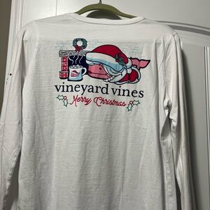 Vineyard Vines Classic Holiday White Tee